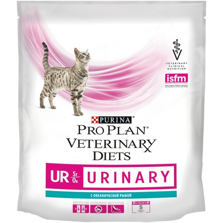 Purina Veterinary Diets Urinary Сухой лечебный корм для кошек при заболеваниях мочевыводящих путей (с океанической рыбой), 350 гр - фото 1