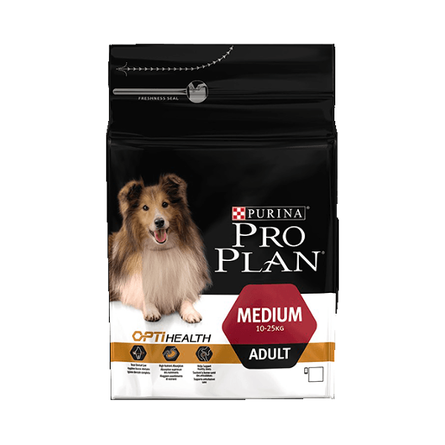 Pro Plan OptiHealth Medium Adult Сухой корм для собак средних пород (с курицей и рисом) – интернет-магазин Ле’Муррр