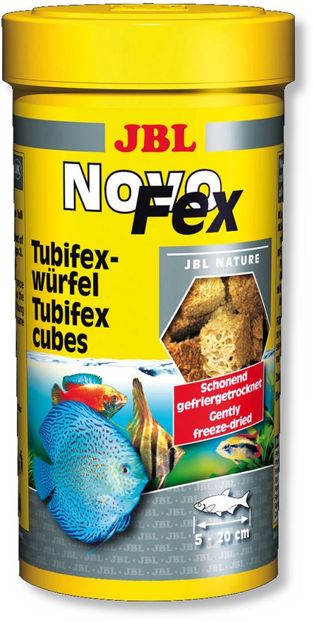 JBL NovoFex Дополнительный корм в форме кубиков из трубочника для пресноводных аквариумных рыб и водных черепах, 250 мл (30 гр) – интернет-магазин Ле’Муррр