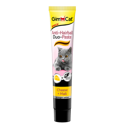 Gimcat Anti-Hairball Duo-Paste Паста для кошек для выведения шерсти (с сыром) – интернет-магазин Ле’Муррр
