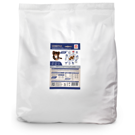 Зоогурман SP Sensitive Сухой корм гипоаллергенный для взрослых собак мелких и средний пород, ягненок с рисом, 10 кг - фото 1