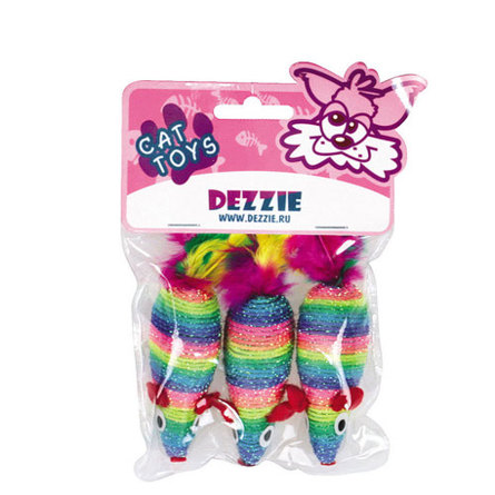 Dezzie Игрушка для кошек Мышь разноцветная – интернет-магазин Ле’Муррр