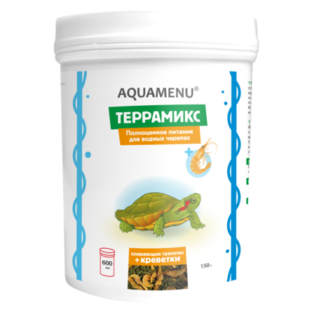 АКВА МЕНЮ ТЕРРАМИКС Основной корм для водных черепах , 150 гр