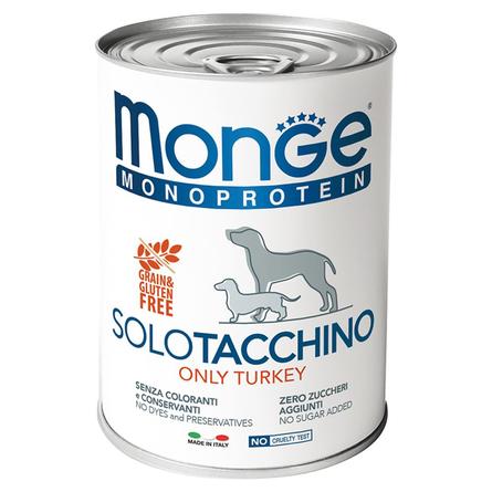 Купить Monge Dog Monoprotein Solo Консервы для собак, паштет из индейки, 400г за 349.00 ₽