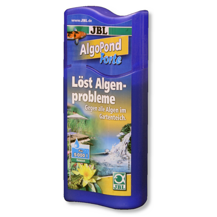 Купить JBL AlgoPond Forte Препарат против водорослей в садовых прудах (250 мл, на 5000 л), 250 мл за 835.00 ₽