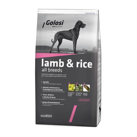 Golosi Lamb & Rise All breeds корм для собак всех пород и возрастов (ягненок, рис), 20 кг - фото 1