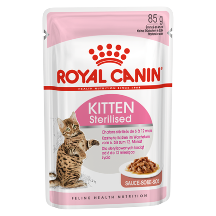 Royal Canin Kitten Sterilised Кусочки паштета в соусе для стерилизованных котят, 85 гр - фото 1