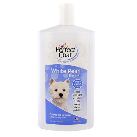 8in1 Perfect Coat White Pearl Шампунь-кондиционер оттеночный для собак для светлой шерсти – интернет-магазин Ле’Муррр
