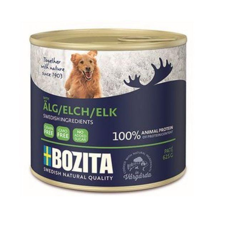 Bozita Мясной паштет с лосем для собак, 625г - фото 1