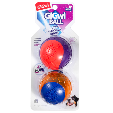 GiGwi Игрушка для собак Два мяча с пищалкой – интернет-магазин Ле’Муррр