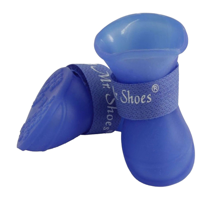 Triol Mr.Shoes Сапоги синие из пластичной резины на липучке - фото 1