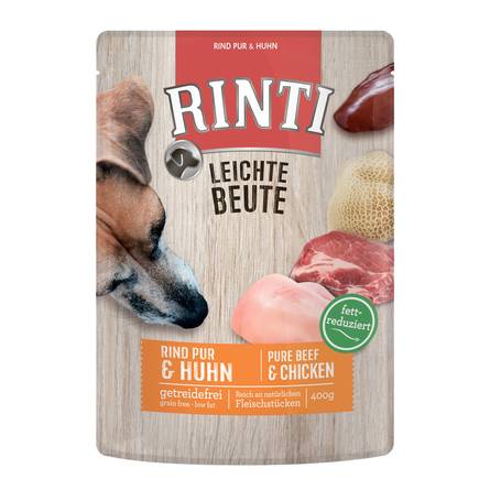Rinti Leichte Beute пауч желе для собак (курица и говядина), 400 гр - фото 1