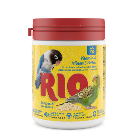 РИО Витаминно-минеральные гранулы для волнистых и средних попугаев, 120 гр - фото 1