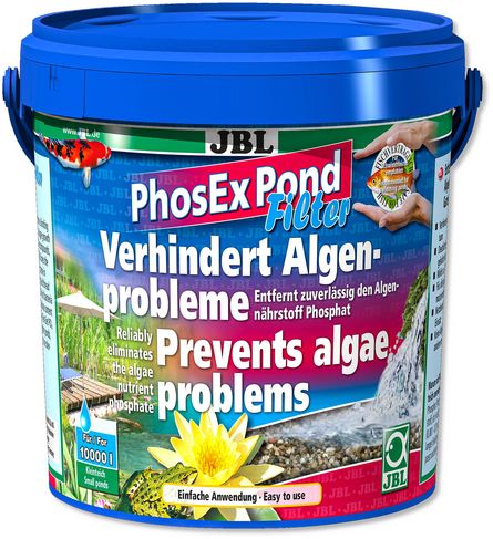 JBL PhosEx Pond Filter Наполнитель для устранения фосфатов из прудовой воды (1 кг на 10000 л), 1 кг - фото 1