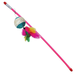 Flamingo Игрушка для кошек Удочка+ шар с пером, блестящая, 42см – интернет-магазин Ле’Муррр