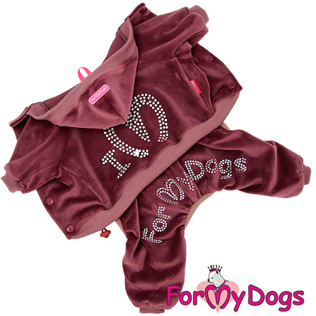 ForMyDogs Костюм для собак велюровый лиловый (16) – интернет-магазин Ле’Муррр