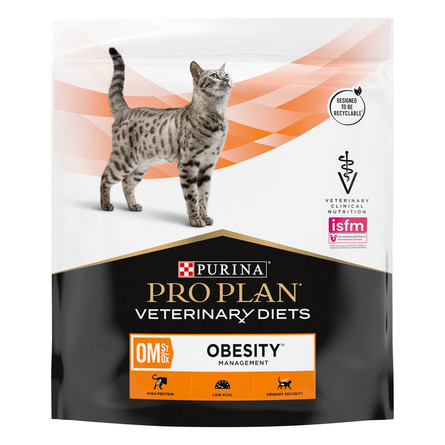 Pro Plan Veterinary Diets OM St Ox Сухой корм для взрослых кошек, для снижения избыточной массы тела, 350 гр - фото 1