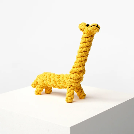 Barq - Animals, Модель: Giraffe Вязаная игрушка их хлопка (желтый)