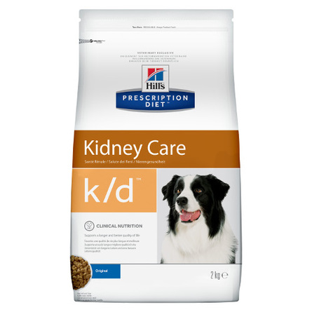 Hill's Prescription Diet k/d Kidney Care Сухой лечебный корм для собак при заболеваниях почек, 2 кг - фото 1