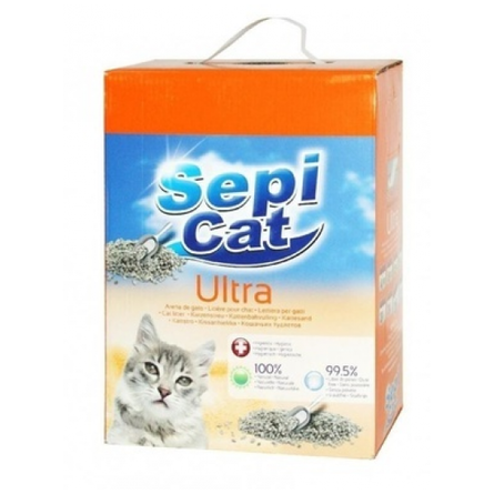 Sepiolsa SepiCat Ultra Комкующийся глиняный наполнитель для кошек, 4,25 кг - фото 1