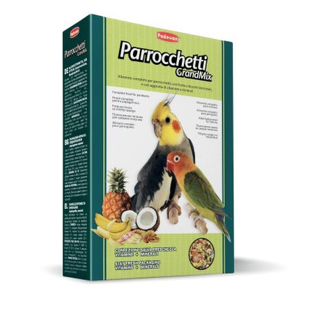 Padovan Grandmix Parrocchetti Корм для средних попугаев, 400 гр