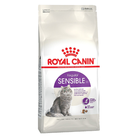 Royal Canin Sensible Сухой корм для взрослых кошек с чувствительным пищеварением, 15 кг - фото 1