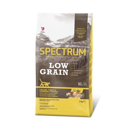 SPECTRUM Low-Grain Adult Сухой корм для кошек , 2 кг - фото 1