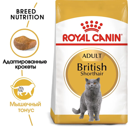 Royal Canin British Shorthair Adult Сухой корм для взрослых кошек породы Британская короткошерстная, 2 кг - фото 1
