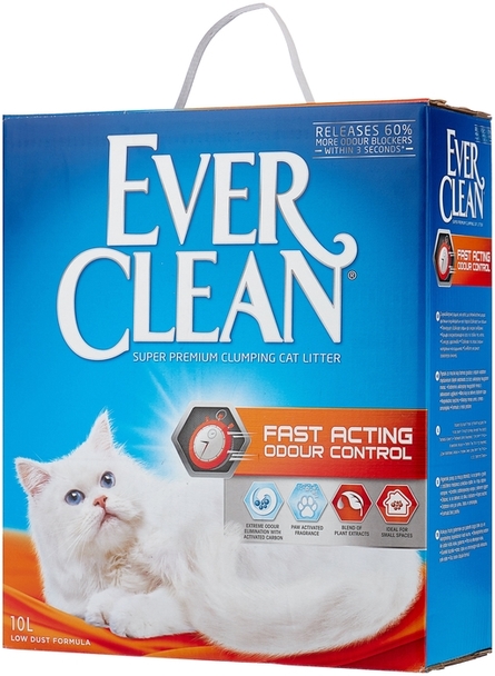 Ever Clean Fast Acting Наполнитель комкующийся для кошек, 6 л