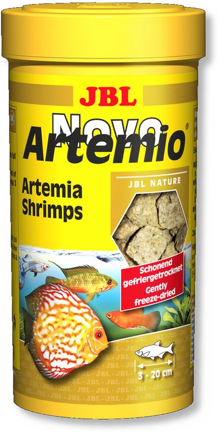 JBL NovoArtemio Дополнительный корм с артемией для любых аквариумных рыб, 250 мл (18 гр), 18 гр