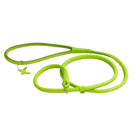 Collar Glamour Поводок-удавка круглый для собак, ширина 8 мм, длина 135 см, зеленый - фото 1