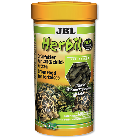 JBL Herbil Основной корм для сухопутных черепах (палочки), 1 л - фото 1