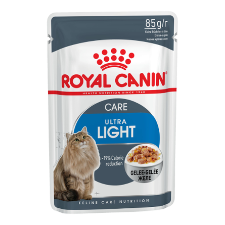 Royal Canin Ultra Light Кусочки облегченного паштета в желе для взрослых кошек, 85 гр - фото 1