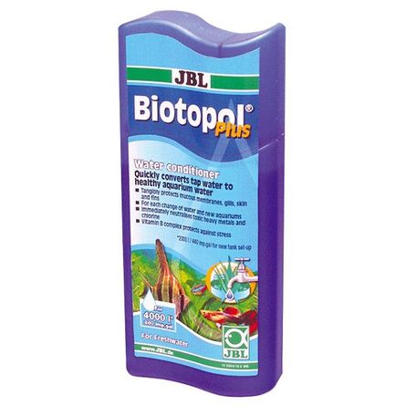 JBL Biotopol plus Кондиционер для воды с высоким содержанием хлора, 500 мл, на 8000 л - фото 1
