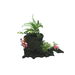 N1 Грот Коряга с растениями, 21,5х14х20 см – интернет-магазин Ле’Муррр