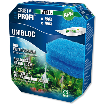 JBL CristalProfi e4/7/901-2 UniBloc Губка для биологической фильтрации для аквариумного фильтра CristalProfi e, 2 губки - фото 1