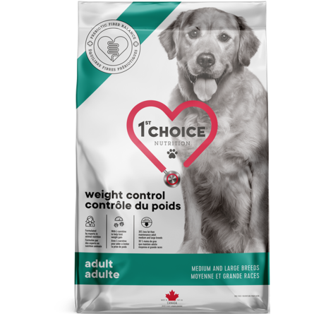 1st CHOICE Weight Control Сухой облегчённый корм для взрослых собак средних и крупных пород (с курицей), 10 кг - фото 1
