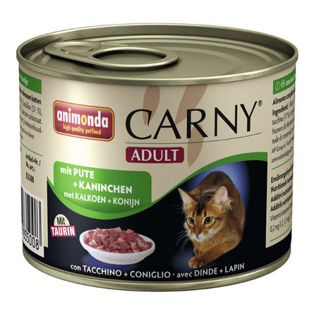 Animonda Carny Adult Кусочки мяса для взрослых кошек (с индейкой и кроликом) – интернет-магазин Ле’Муррр