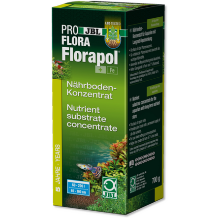 JBL Florapol Грунтовое удобрение для растений в пресноводных аквариумах, 700 г, на аквариум 100-200 л
