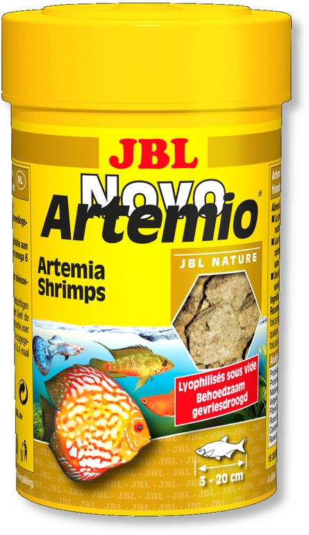 JBL NovoArtemio Дополнительный корм с артемией для любых аквариумных рыб, 100 мл (6 г), 22.6 - фото 1
