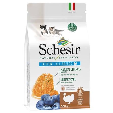 SCHESIR NS Grain-Free сухой корм для котят (индейка), 350 гр