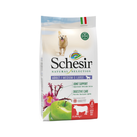 SCHESIR NS Grain-Free Сухой корм для собак средних и крупных пород (говядина), 2,24 кг - фото 1