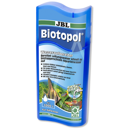 JBL Biotopol Препарат для подготовки воды с 6-кратным эффектом, 250 мл - фото 1