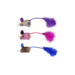 Flamingo Игрушка для кошек Мышка плюшевая разноцветная, 3 шт – интернет-магазин Ле’Муррр