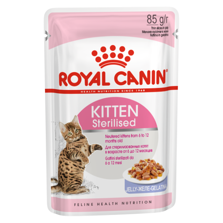 Royal Canin Kitten Sterilised Кусочки паштета в желе для стерилизованных котят, 85 гр - фото 1
