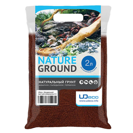 UDeco Premium Lava Sand Натуральный грунт для аквариумов и террариумов Лавовый песок, 1,8 кг - фото 1