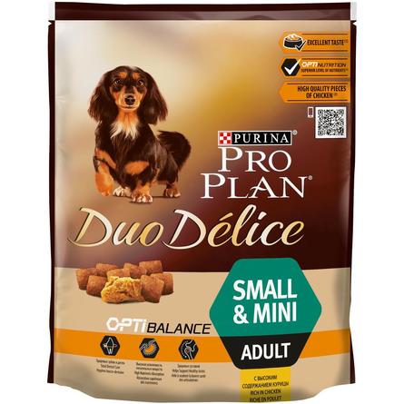 Pro Plan DuoDelice Small Adult Сухой корм для взрослых собак мелких пород (с курицей и рисом), 700 гр - фото 1