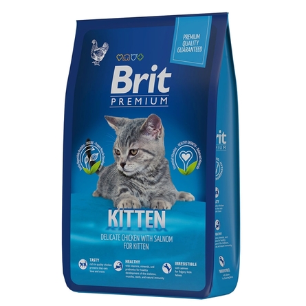 Brit Premium Kitten Сухой корм для котят с курицей, 8 кг - фото 1