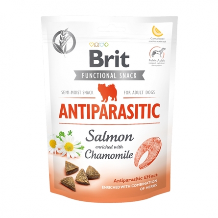 Brit Care Antiparasitic Salmon Лакомство для взрослых собак, 150 г - фото 1