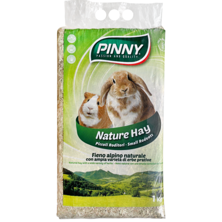 PINNY NH Натуральное прессованное сено для грызунов, 1 кг